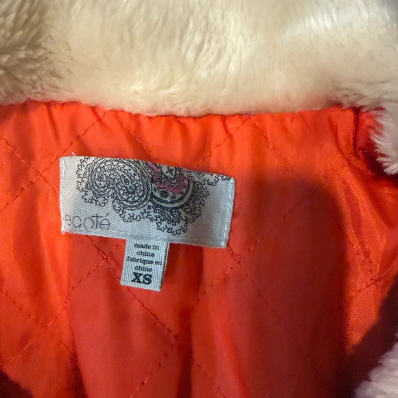 Ecote Cream Teddy Jacket with Tribal Design - Picture 2 of 4